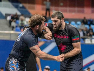 Competitors on the mat at the ADCC Gulf Open 2025 in Kuwait.